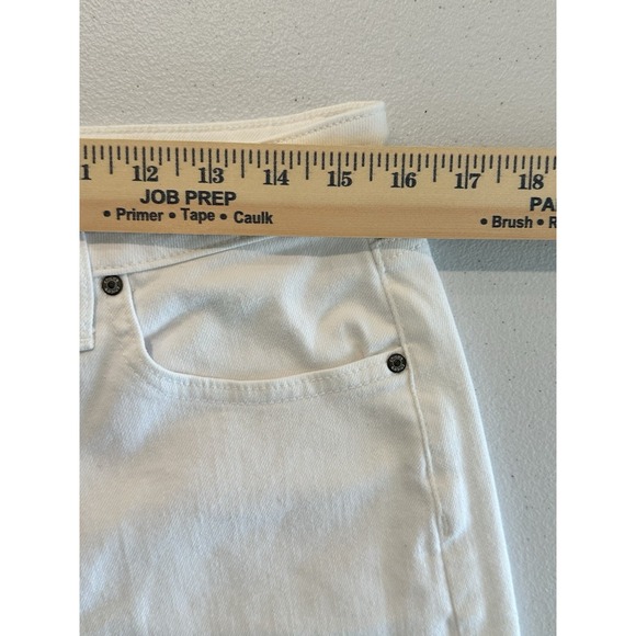 Chicos High Rise Wide Leg Crop Jeans Women's US Size 10 White - Picture 8 of 12